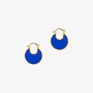 Ana Luisa Mini Hana Hoop Earrings in Deep Blue